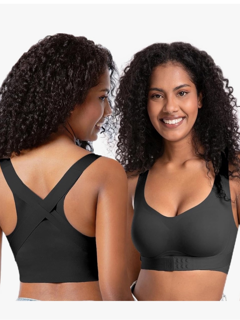 Black Seamless Comfort Sports Bra - Brand